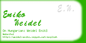 eniko weidel business card
